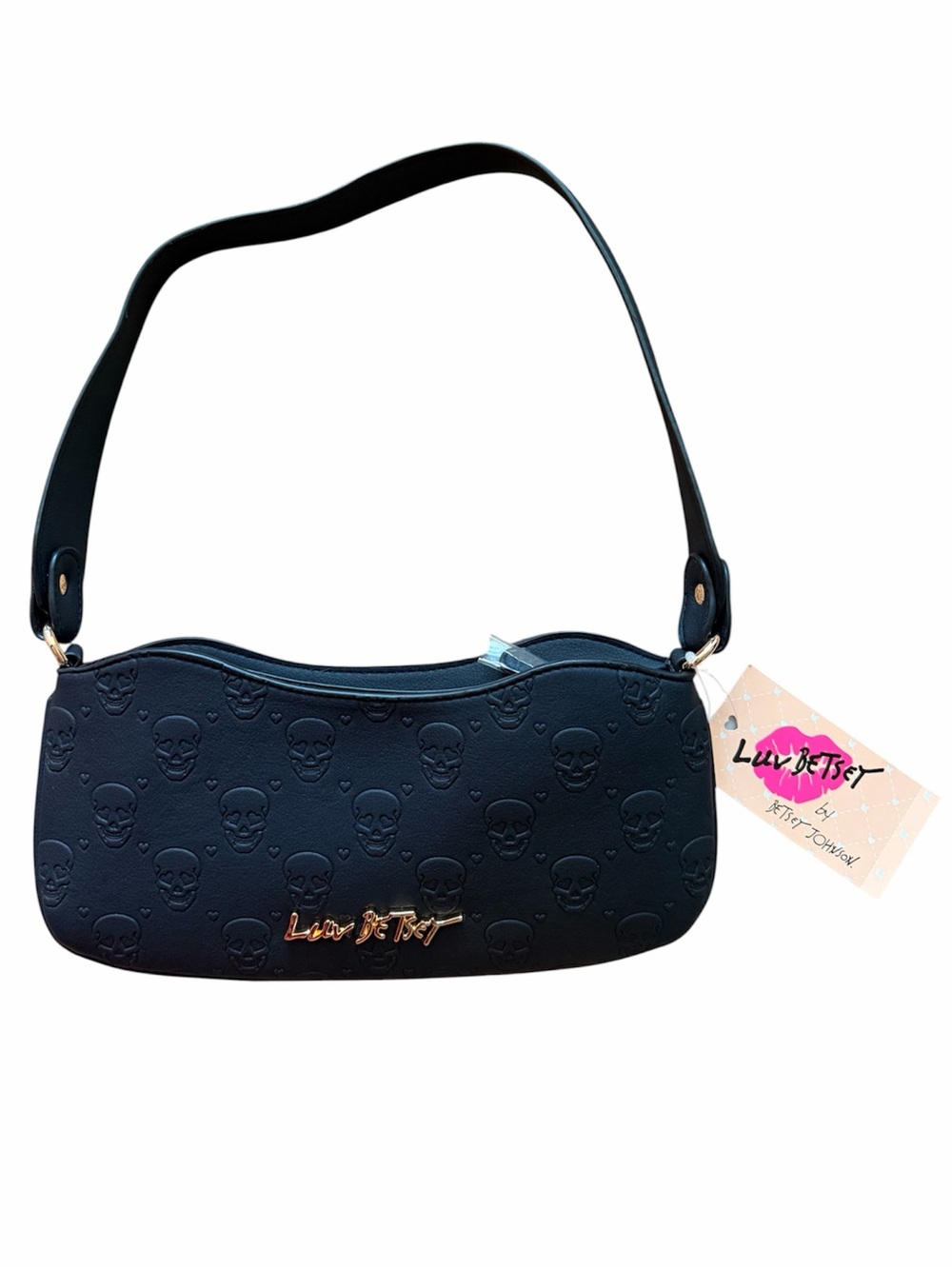 Luv Betsey by Betsey Johnson Skull Black Shoulder Bag